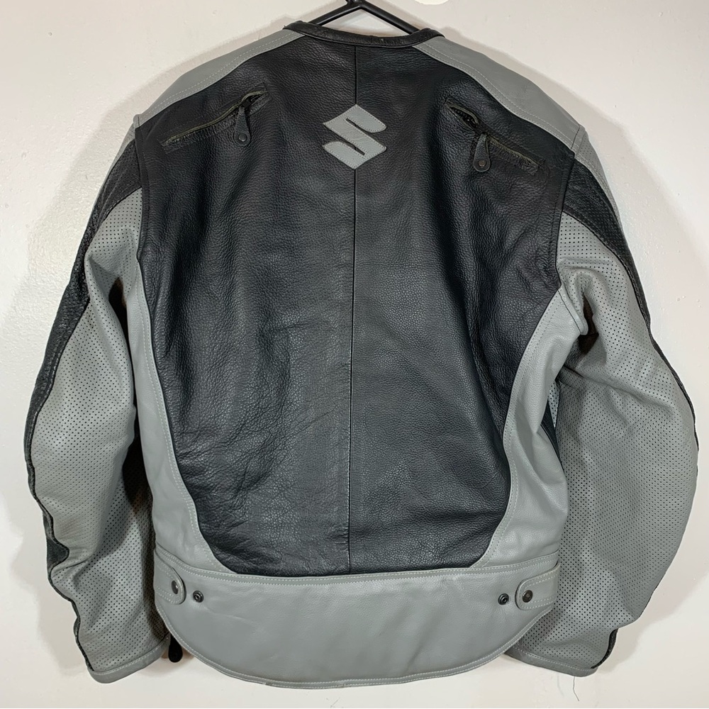 Vintage Y2K Suzuki motorcycle leather jacket - Picture 5 of 11